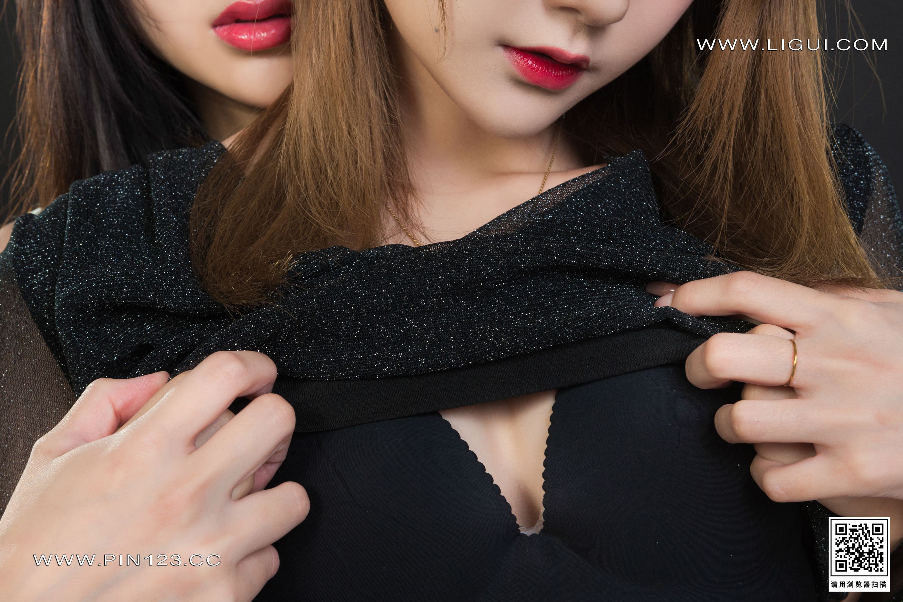 Ligui丽柜 2022.10.15 双生花-丝情袜意 心心&小七